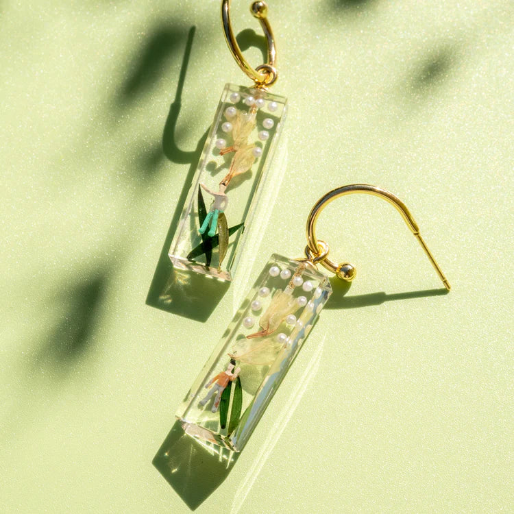 Floral Magic Earrings - Hoop Top