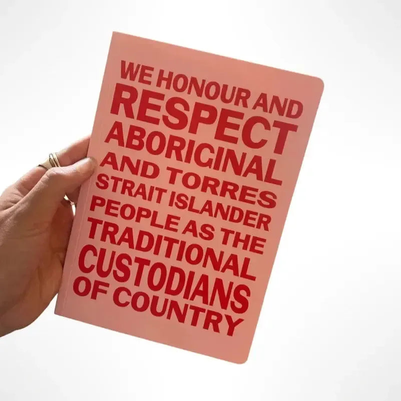 Honouring Country Notebook - Red / Pink – QVWC SHOP!