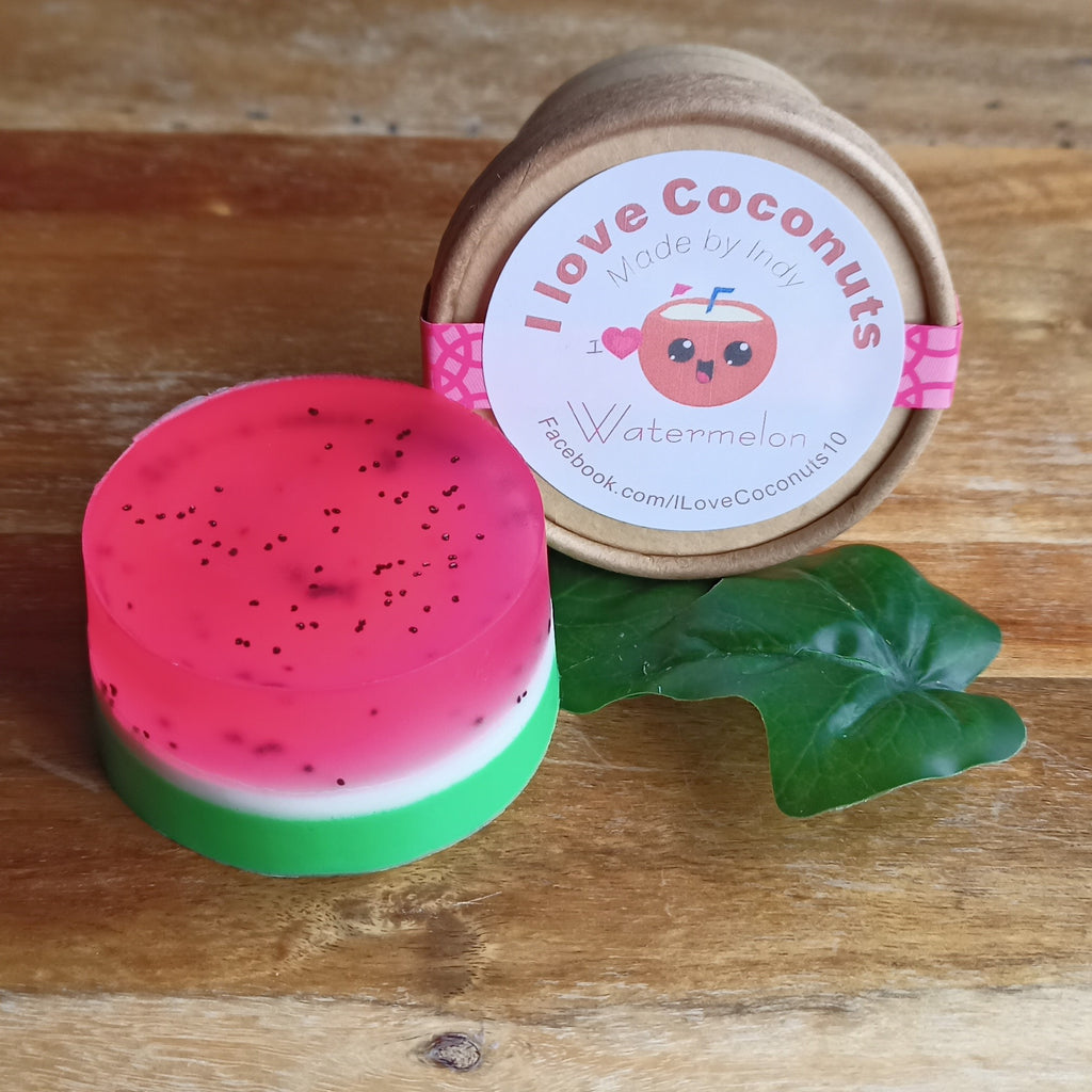 Watermelon Scented Soap with Poppy Seed Exfoliant