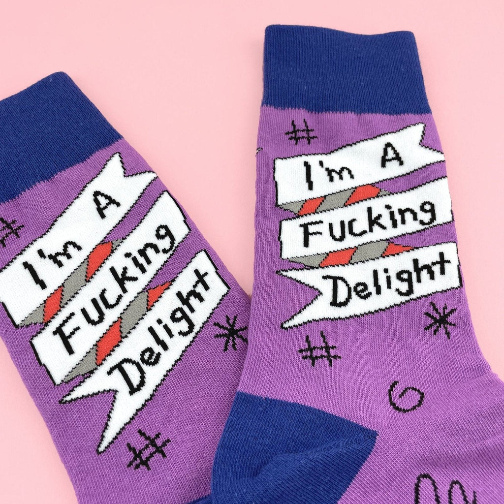 I'm A Fucking Delight Socks
