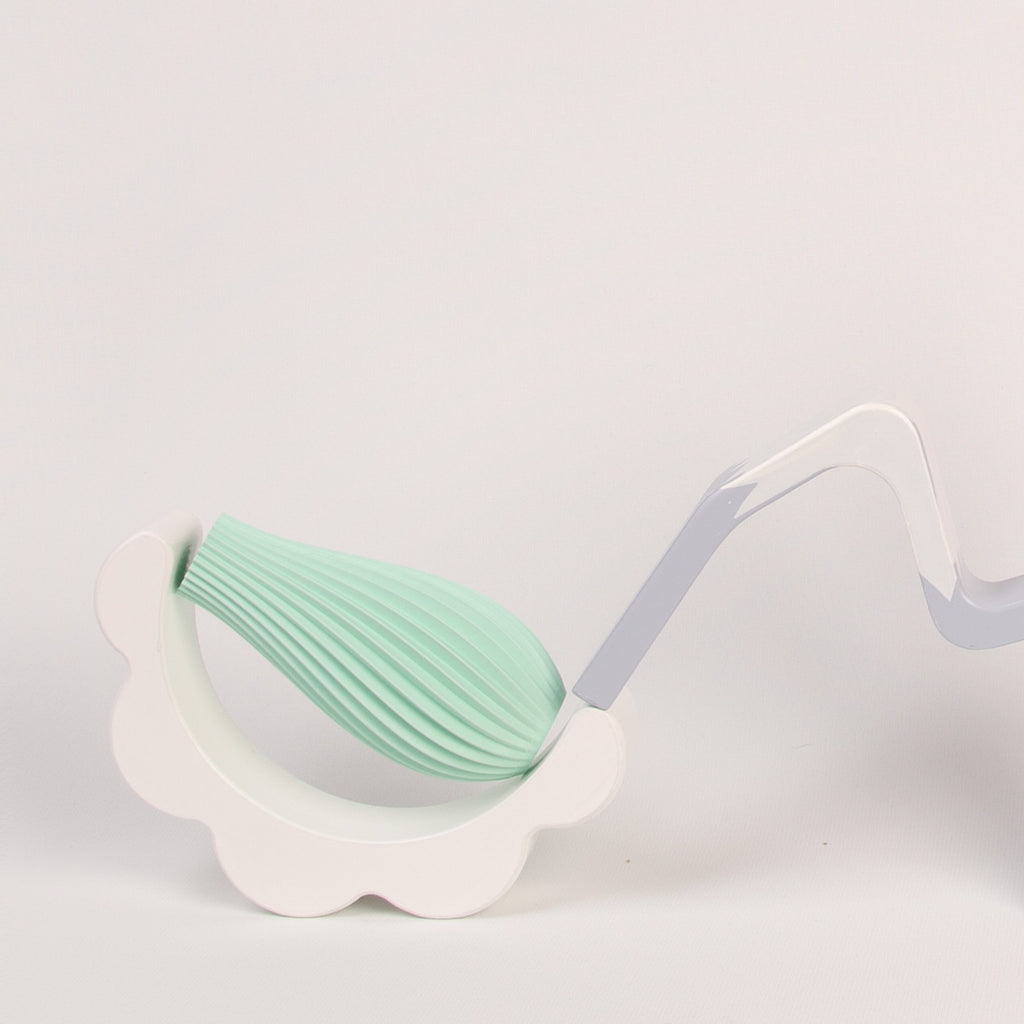 3D Printed Vase - Matte Mint Dewdrop Vase