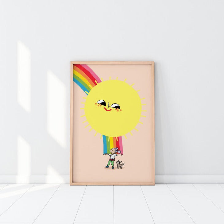 Miss Sunshine - A3 Art Print