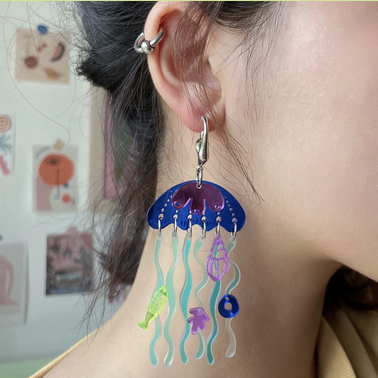 Jellyfish Statement Earrings