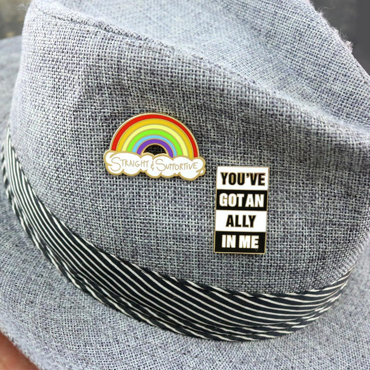 Straight & Supportive Lapel Pin