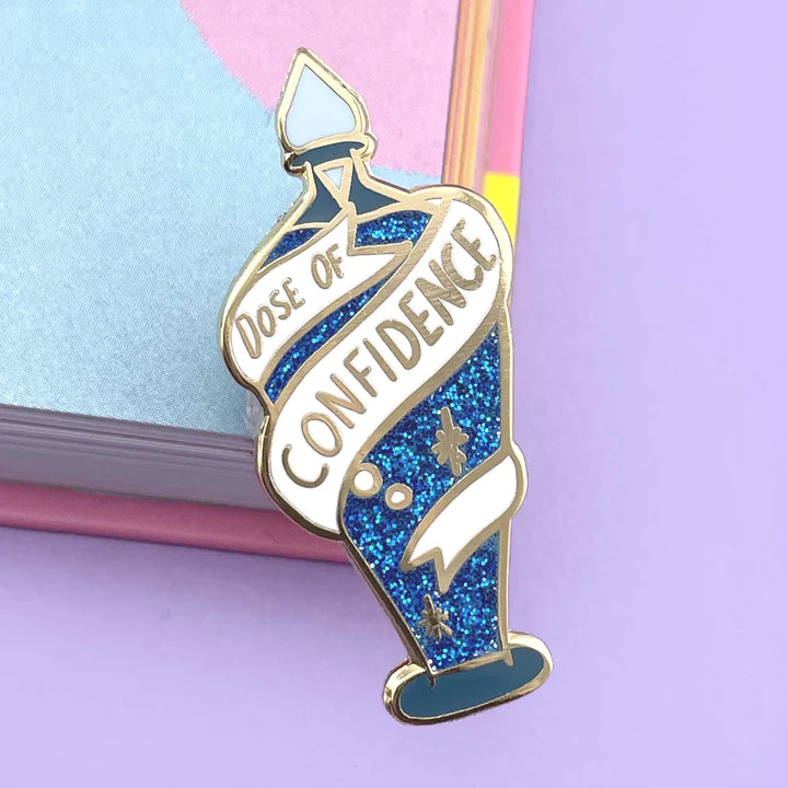 Dose Of Confidence Lapel Pin