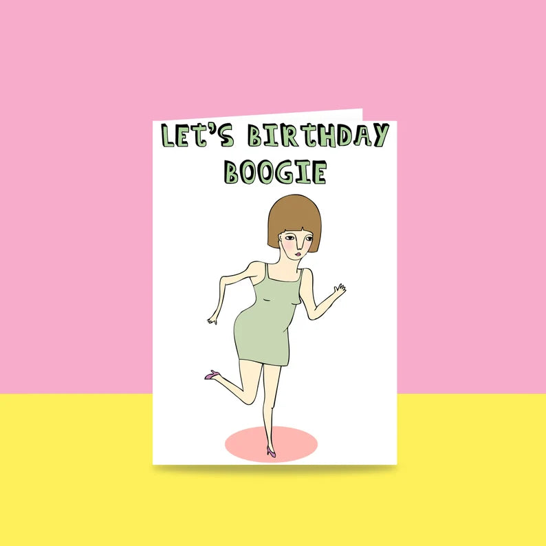 Birthday Card - Let's Birthday Boogie