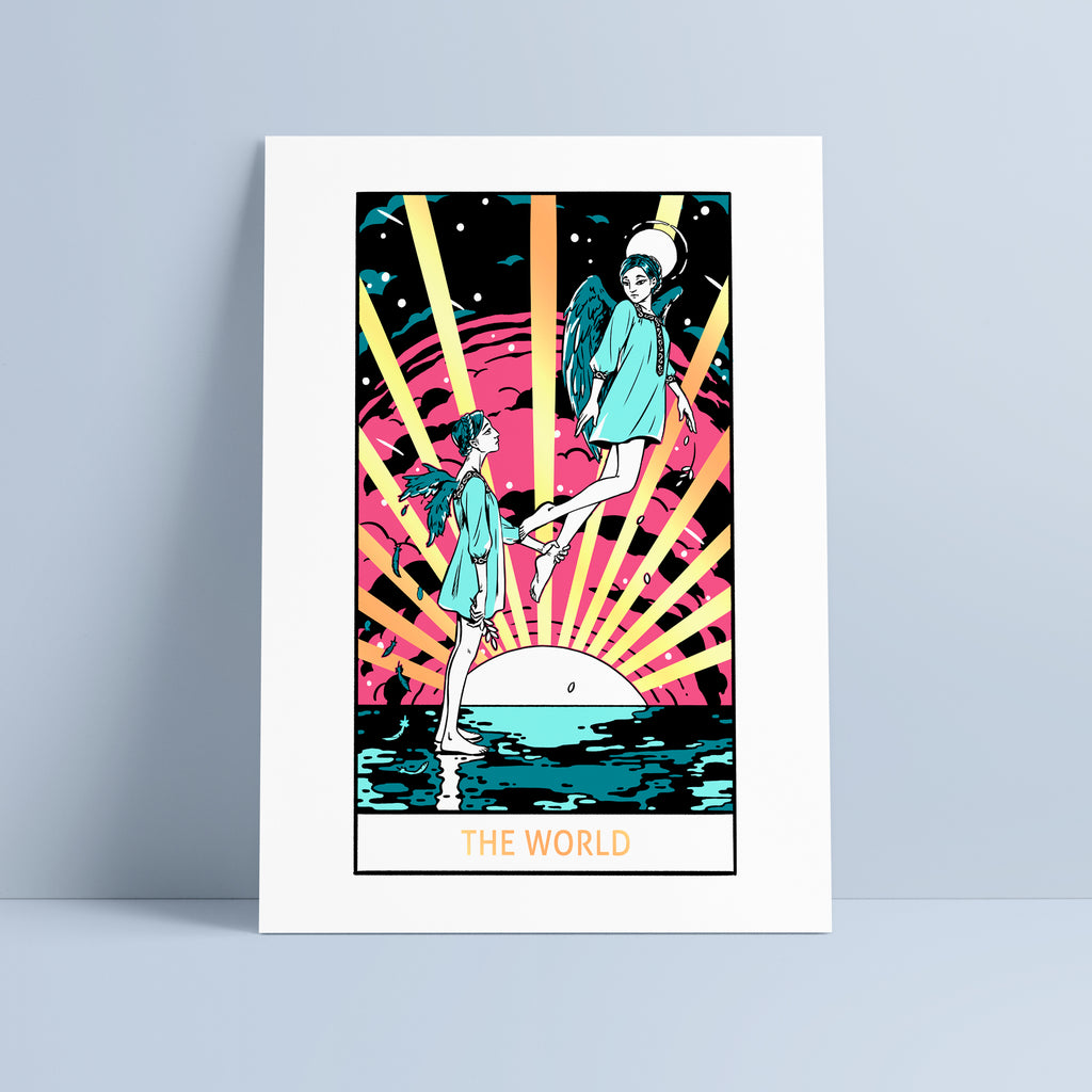 The World Tarot Art Print